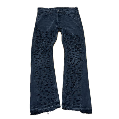 Flared & Distressed Jeans