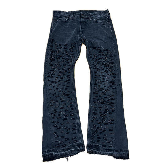 Flared & Distressed Jeans