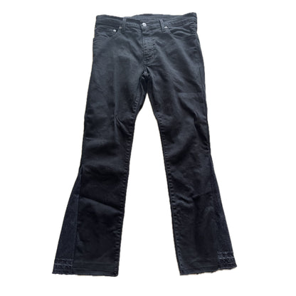 Simple Flared Jeans (Fekete)