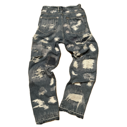 Lesty Distressed & Reapired Jeans