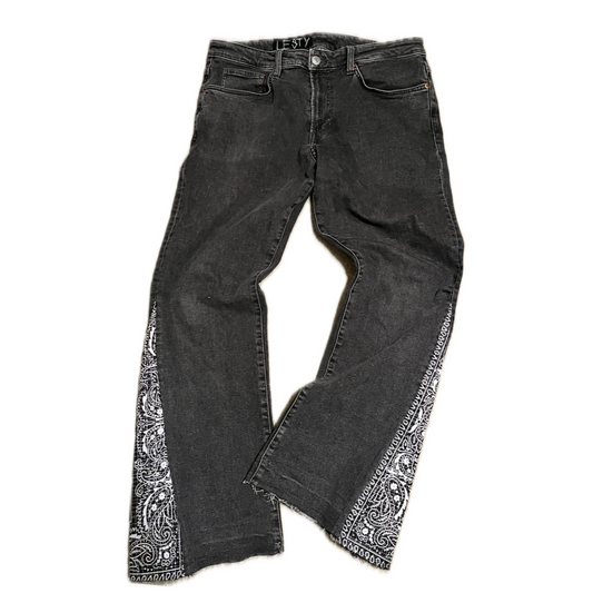 Bandana Flared Jeans
