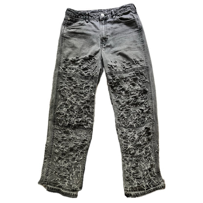 Flared & Distressed Jeans